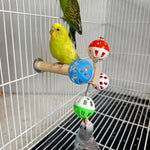 Detachable Hanging Bird Stand Perch Toy with Rotating Balls - GreenFur