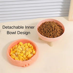 Detachable Inner Bowl Design Four - Paw Pig Snout PP Cat Bowl - GreenFur
