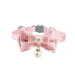Detachable Lace Bowknot Cat Collar - GreenFur