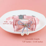 Detachable Lace Bowknot Cat Collar - GreenFur