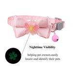 Detachable Lace Bowknot Cat Collar - GreenFur