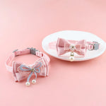 Detachable Lace Bowknot Cat Collar - GreenFur