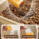 Detachable Moisture Proof Box Cat Dog Scale Spoon Pet Food Spoon - GreenFur
