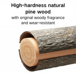 Detachable Pine Wood Bird Perch with Acrylic Suction Cup - GreenFur