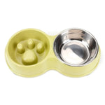 Detachable Smooth Wheat Straw Pet Bowl with Non - slip Base - GreenFur