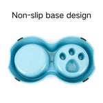 Detachable Smooth Wheat Straw Pet Bowl with Non - slip Base - GreenFur