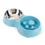 Detachable Smooth Wheat Straw Pet Bowl with Non - slip Base - GreenFur