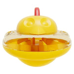 Detachable Teething Chicken Design Wobbly ABS Pet Treat Toy - GreenFur