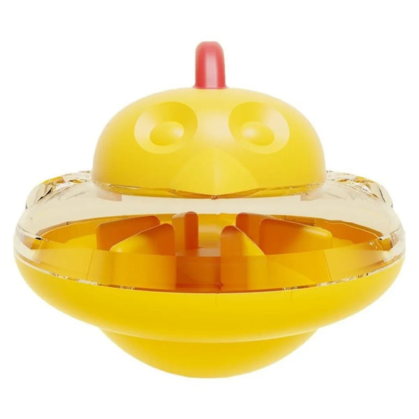 Detachable Teething Chicken Design Wobbly ABS Pet Treat Toy - GreenFur