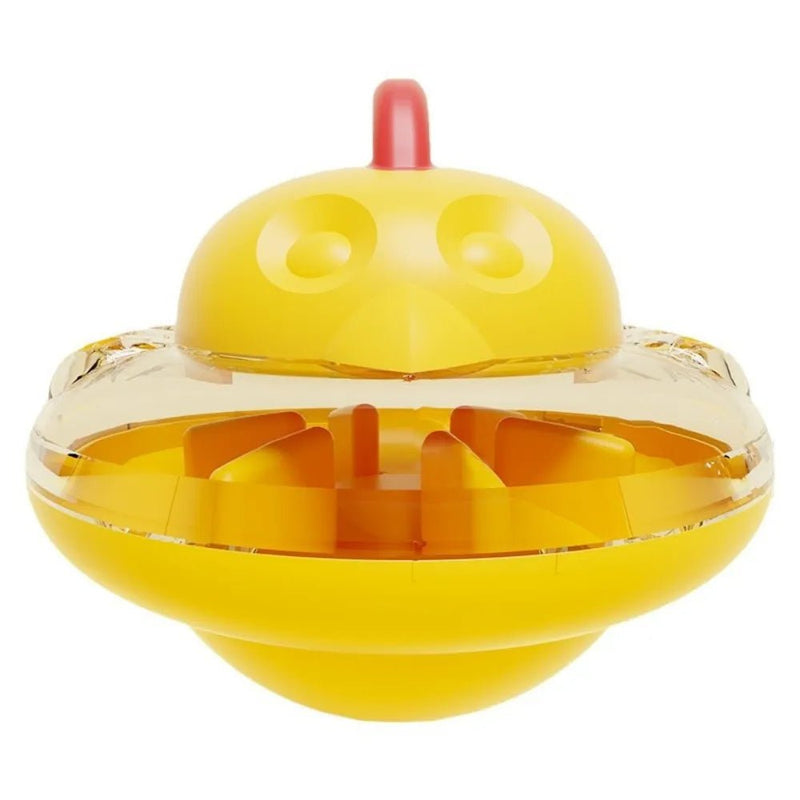 Detachable Teething Chicken Design Wobbly ABS Pet Treat Toy - GreenFur
