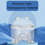 Detachable Transparent Ice - Compatible Durable PET Hamster House - GreenFur
