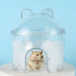 Detachable Transparent Ice - Compatible Durable PET Hamster House - GreenFur