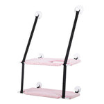 Detachable Window Perches Double Tray Plush Cat Hammock Bed - GreenFur