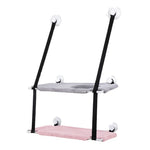 Detachable Window Perches Double Tray Plush Cat Hammock Bed - GreenFur