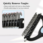 Detangling Pet Comb for Dogs and Cats Grooming - GreenFur