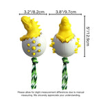 Dinosaur Eggs Dog Chew Toys Teething Cleaning Pet Toy - GreenFur