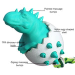 Dinosaur Eggs Dog Chew Toys Teething Cleaning Pet Toy - GreenFur