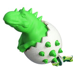 Dinosaur Eggs Dog Chew Toys Teething Cleaning Pet Toy - GreenFur