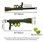Dog Ball Launcher Pets 24 - Inch Thrower Comes with 2 Tennis Balls - GreenFur