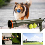Dog Ball Launcher Pets 24 - Inch Thrower Comes with 2 Tennis Balls - GreenFur