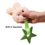 Dog Bunny Toy Squeaky Plush Pet Dog Toy - GreenFur