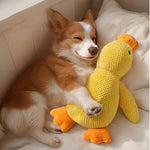 Dog Calming Duck Plush Toy with Quacking Sound - GreenFur