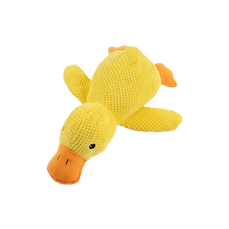 Dog Calming Duck Plush Toy with Quacking Sound - GreenFur