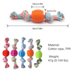 Dog Chew Proof Interactive Toys Ball Dog Rope Toys - GreenFur