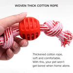 Dog Chew Proof Interactive Toys Ball Dog Rope Toys - GreenFur