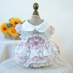 Dog Dresses Pet Clothes Summer Dog Costumes Pet Wedding Skirt Cat Apparel - GreenFur