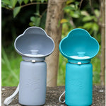 Dog Drinking Cup Outdoor Foldable Portable Pet Water Cup Hanging Travel Cup - GreenFur