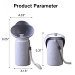Dog Drinking Cup Outdoor Foldable Portable Pet Water Cup Hanging Travel Cup - GreenFur