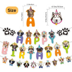 Dog Face and Paw Print Dog Theme Birthday Decorations - GreenFur