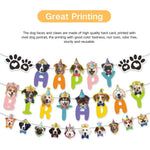 Dog Face and Paw Print Dog Theme Birthday Decorations - GreenFur