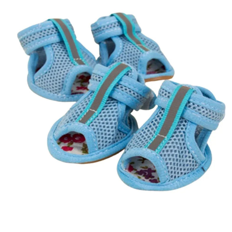 Dog Mesh Open - toe Sandal Breathable Reflective Summer Shoes - GreenFur