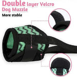 Dog Muzzle Soft Mesh Muzzle for Small Medium Large Dogs - GreenFur
