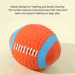 Dog Play Ball Squeaky Rugby Pet Latex Toy - GreenFur