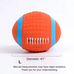 Dog Play Ball Squeaky Rugby Pet Latex Toy - GreenFur