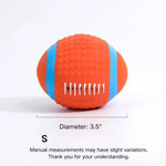 Dog Play Ball Squeaky Rugby Pet Latex Toy - GreenFur