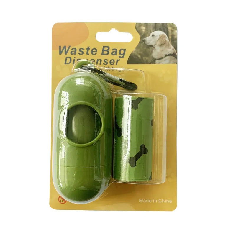 Dog Poop Bag Dispenser with 2 Rolls HDPE EPI Biodegradable Pet Trash Bag - GreenFur