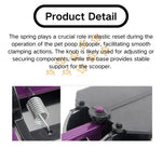 Dog Poop Scooper with Bone - shaped Dispenser - GreenFur