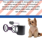 Dog Poop Scooper with Bone - shaped Dispenser - GreenFur