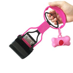 Dog Poop Scooper with Bone - shaped Dispenser - GreenFur
