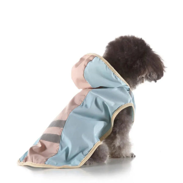 Dog Raincoat Windproof Pet Rain Jacket with Safety Reflective Stripe - GreenFur