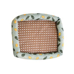 Dog Rattan Cooling Bed Summer Cooling Pet Sleeping Mat - GreenFur