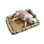 Dog Rattan Cooling Bed Summer Cooling Pet Sleeping Mat - GreenFur