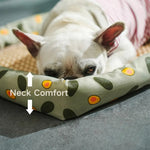 Dog Rattan Cooling Bed Summer Cooling Pet Sleeping Mat - GreenFur