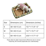 Dog Rattan Cooling Bed Summer Cooling Pet Sleeping Mat - GreenFur
