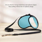 Dog Retractable Leash Explosion Proof Tangle Free Walking Lead - GreenFur