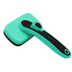 Dog Self Cleaning Slicker Brush for Short Long Haired Dogs - GreenFur